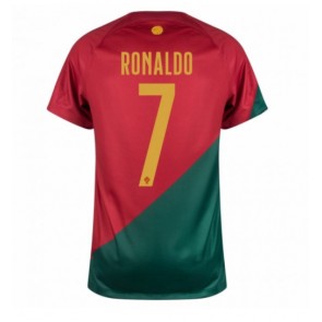 Portugal Cristiano Ronaldo #7 Hjemmebanetrøje VM 2022 Kort ærmer